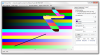 Bitmap Editor screenshot, line drawn without multisampling